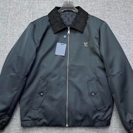 [홍콩명품.LOUIS VUITTON] 루이비통 25SS 로고 모노그램 리버서블 카라 봄버 자켓 (블랙), BM22438, JQ, 레플리카의류,미러급사이트