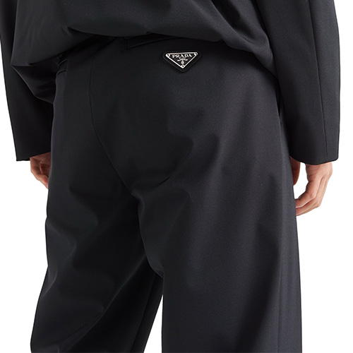 [홍콩명품,PRADA] 프라다 25SS 삼각로고 울 정장 팬츠 바지 (블랙), BM22587, TOP, 레플리카의류,미러급사이트