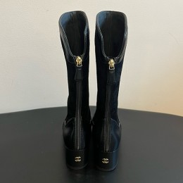 [홍콩명품.CHANEL] 샤넬 25SS 로고 여성 레더 가죽 구두 부츠 (블랙), SE5523, GHS, 명품스니커즈,운동화,구두,로퍼,하이탑,신발