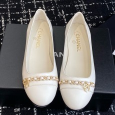 [홍콩명품.CHANEL] 샤넬 25SS 로고 여성 레더 가죽 단화 구두 (화이트), SE5565, GHS, 명품스니커즈,운동화,구두,로퍼,하이탑,신발