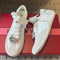 [홍콩명품,Roger Vivier] 로저비비에 25SS 로고 여성 레더 가죽 스니커즈 운동화 (2컬러), SE5574, GHS, 명품스니커즈,운동화,구두,로퍼,하이탑,신발