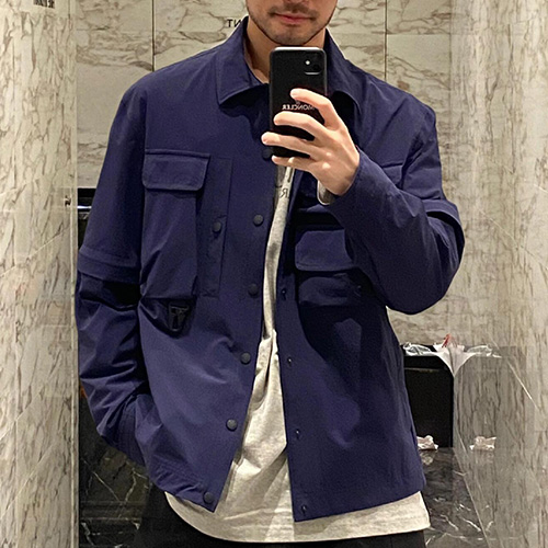 [홍콩명품.MONCLER] 몽클레어 25SS 로고 포켓 장식 남방 셔츠 (2컬러), BM22721, JL, 레플리카의류,미러급사이트