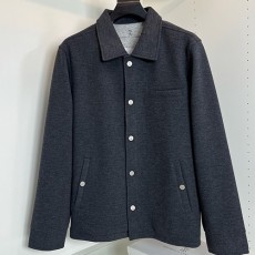 [홍콩명품.Brunello Cucinelli ] 브루넬로 쿠치넬리 25SS 로고 카라 버튼 자켓 (2컬러), BM22738, G5, 레플리카의류,미러급사이트