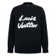 [가격문의][홍콩명품.LOUIS VUITTON] 루이비통 25SS 로고 캐시미어 니트 스웨터 (블랙), BM22762, S1F, 레플리카의류,미러급사이트