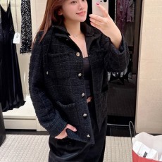 [홍콩명품.CHANEL] 샤넬 25SS 로고 여성 후드 코트 자켓 (블랙), BM22894, PG, 레플리카의류,미러급사이트