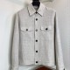 [홍콩명품.Loro Piana] 로로피아나 25SS 로고 린넨 카라 버튼 자켓 (그레이), BM22911, G5, 레플리카의류,미러급사이트