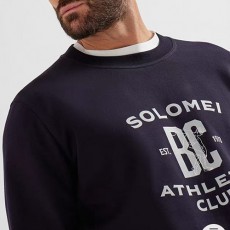 [홍콩명품.Brunello Cucinelli ] 브루넬로 쿠치넬리 25SS 로고 프린트 맨투맨 티셔츠 (블랙), BM22918, G5, 레플리카의류,미러급사이트