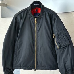[홍콩명품.LOUIS VUITTON] 루이비통 25SS 로고 솜패딩 봄버 자켓 (블랙), BM22956, KB, 레플리카의류,미러급사이트