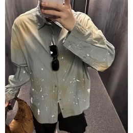 [홍콩명품.ACNE STUDIO] 아크네스튜디오 25SS 로고 빈티지 데님 남방 셔츠, BM22974, KB, 레플리카의류,미러급사이트