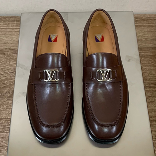 [홍콩명품.LOUIS VUITTON] 루이비통 25SS 로고 레더 가죽 정장 구두 (2컬러), SE5783, S2, 명품스니커즈,운동화,구두,로퍼,하이탑,신발