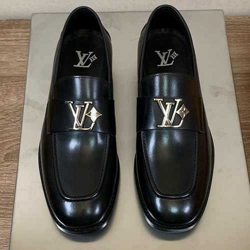 [홍콩명품.LOUIS VUITTON] 루이비통 25SS 로고 레더 가죽 정장 구두 (2컬러), SE5784, S2, 명품스니커즈,운동화,구두,로퍼,하이탑,신발