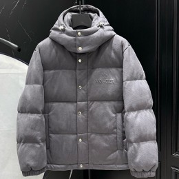 [홍콩명품.MONCLER] 몽클레어 25SS 로고 구스다운 후드 패딩 자켓 (그레이), BM23094, KSM, 레플리카의류,미러급사이트