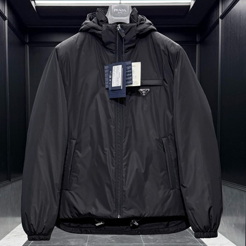 [홍콩명품,PRADA] 프라다 25SS 삼각로고 나일론 구스다운 후드 파카 자켓 (2컬러), BM23110, KSM, 레플리카의류,미러급사이트