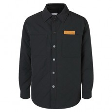 [홍콩명품.BOTTEGA VENETA] 보테가베네타 25SS 로고 퀄팅 솜패딩 셔츠 자켓 (블랙), BM23137, JL, 레플리카의류,미러급사이트