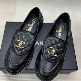 [홍콩명품.CHANEL] 샤넬 25SS 로고 여성 레더 가죽 구두 로퍼 (블랙), SE5817, 명품스니커즈,운동화,구두,로퍼,하이탑,신발