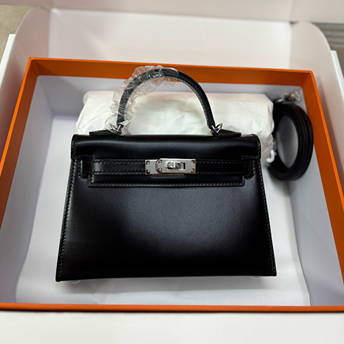 [홍콩명품.Hermes] 에르메스 25SS 로고 Kelly Box 토트백 핸드백 (블랙-은장), BGM5291, 홍콩명품가방,명품쇼핑몰,크로스백,핸드백,구매대행