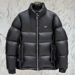 [홍콩명품,PRADA] 프라다 25SS 삼각로고 구스다운 패딩 자켓 (블랙), BM23173, KSM, 레플리카의류,미러급사이트