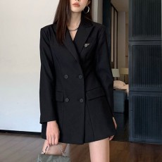 [홍콩명품,PRADA] 프라다 25SS 삼각로고 여성 정장 자켓 (블랙), BM23256, TBG, 레플리카의류,미러급사이트
