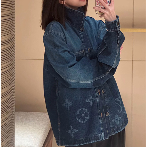 [홍콩명품.LOUIS VUITTON] 루이비통 25SS 로고 모노그램 버튼 데님 자켓 1AIK81, BM23350, JL, 레플리카의류,미러급사이트