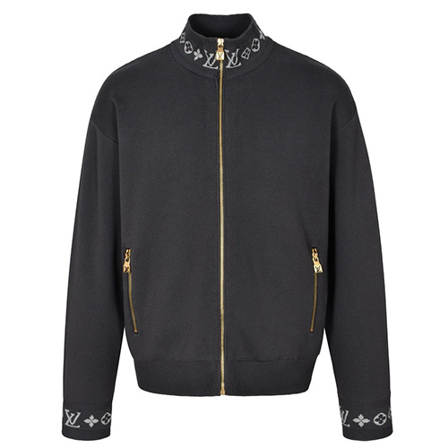 [홍콩명품.LOUIS VUITTON] 루이비통 25SS 로고 모노그램 니트 집업 가디건 (그레이), BM23403, JL, 레플리카의류,미러급사이트
