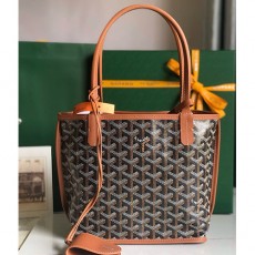 [홍콩명품,GOYARD] 고야드 25SS 로고 Anjou Mini 토트백 핸드백 (브라운), BGM5335, MD, 홍콩명품가방,명품쇼핑몰,크로스백,핸드백,구매대행