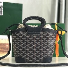 [홍콩명품,GOYARD] 고야드 25SS 로고 레더 가죽 토트백 핸드백 (블랙), BGM5344, MD, 홍콩명품가방,명품쇼핑몰,크로스백,핸드백,구매대행