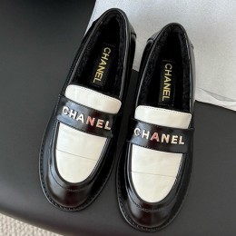[홍콩명품.CHANEL] 샤넬 25SS 로고 여성 레더 가죽 구두 로퍼 (2컬러), SE5837, GHS, 명품스니커즈,운동화,구두,로퍼,하이탑,신발