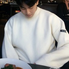 [홍콩명품.BALENCIAGA] 발렌시아가 25SS 로고 니트 스웨터 (화이트), BM23414, KB, 레플리카의류,미러급사이트