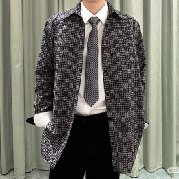 [홍콩명품.Gucci] 구찌 25SS 로고 GG수프림 린넨 남방 셔츠 (그레이), BM23428, KB, 레플리카의류,미러급사이트