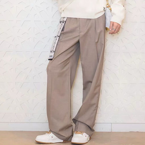 [홍콩명품.LOUIS VUITTON] 루이비통 25SS 로고 린넨 팬츠 바지 (베이지), BM23431, KB, 레플리카의류,미러급사이트