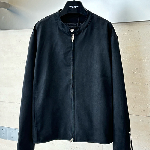 [홍콩명품.Chrome Hearts] 크롬하츠 25SS 로고 라운드넥 레더 가죽 자켓 (블랙), BM23433, KB, 레플리카의류,미러급사이트