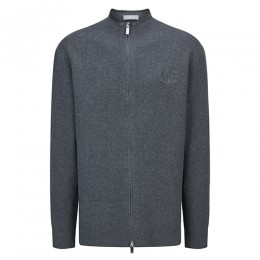 [홍콩명품,Christian Dior] 디올 25SS 로고 집업 니트 가디건 (그레이), BM23446, JL, 레플리카의류,미러급사이트