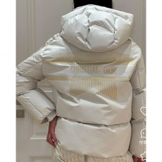 [홍콩명품,Christian Dior] 디올 25SS 로고 여성 후드 다운 패딩 자켓 (화이트), BM23458, MC, 레플리카의류,미러급사이트