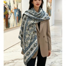 [홍콩명품.Loro Piana] 로로피아나 25SS 로고 패턴 140-140 리버서블 실크캐시미어 스카프 머플러 (2컬러), ET3172, 홍콩명품의류,구매대행,온라인명품