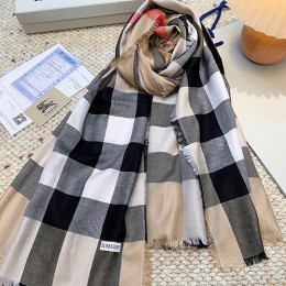 [홍콩명품.Burberry] 버버리 25SS 로고 체크패턴 캐시미어 스카프 머플러 (베이지), ET3211, 홍콩명품의류,구매대행,온라인명품