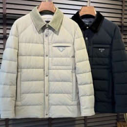 [홍콩명품,PRADA] 프라다 25SS 삼각로고 카라 다운 패딩 자켓 (2컬러), BM23506, G5, 레플리카의류,미러급사이트