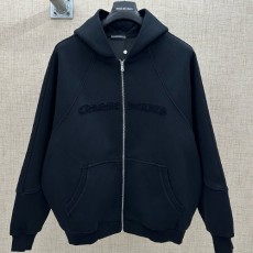 [홍콩명품.Chrome Hearts] 크롬하츠 25SS 로고 자수 후드 집업 자켓 (2컬러), BM23513, G5, 레플리카의류,미러급사이트