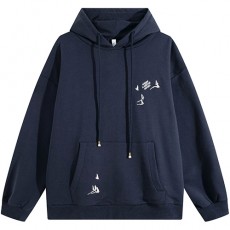 [홍콩명품.LOUIS VUITTON] 루이비통 25SS 로고 자수 후드 티셔츠 (네이비), BM23525, G5, 레플리카의류,미러급사이트