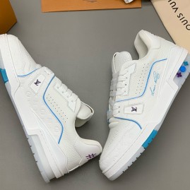 [홍콩명품.LOUIS VUITTON] 루이비통 25SS 로고 모노그램 트레이너 스니커즈 운동화 (2컬러), SE5851, PMD, 명품스니커즈,운동화,구두,로퍼,하이탑,신발
