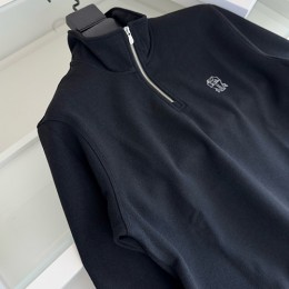 [홍콩명품.Brunello Cucinelli ] 브루넬로 쿠치넬리 25SS 로고 자수 터틀넥 하프지퍼 니트 스웨터 (3컬러), BM23660, HH, 레플리카의류,미러급사이트