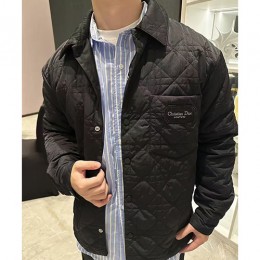 [홍콩명품,Christian Dior] 디올 25SS 로고 자수 퀄팅 카라 솜패딩 자켓 (블랙), BM23677, HH, 레플리카의류,미러급사이트