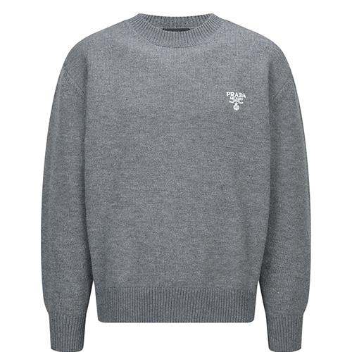 [홍콩명품,PRADA] 프라다 25SS 로고 자수 캐시미어 니트 스웨터 (2컬러), BM23703, KK, 레플리카의류,미러급사이트