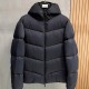 [홍콩명품.MONCLER] 몽클레어 25SS 로고 후드 구스다운 패딩 자켓 (블랙), BM23728, KSM, 레플리카의류,미러급사이트