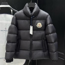 [홍콩명품.MONCLER] 몽클레어 25SS 로고 구스다운 패딩 자켓 (블랙), BM23734, KSM, 레플리카의류,미러급사이트