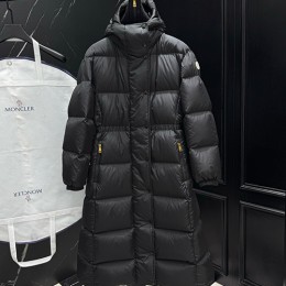 [홍콩명품.MONCLER] 몽클레어 25SS 로고 여성 구스다운 패딩 후드 롱 코트 자켓 (2컬러), BM23754, KSM, 레플리카의류,미러급사이트