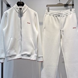 [홍콩명품.Loro Piana] 로로피아나 25SS 로고 자수 집업 자켓 + 조거 팬츠 바지 상하의 세트 (2컬러), BM23786, HH, 레플리카의류,미러급사이트