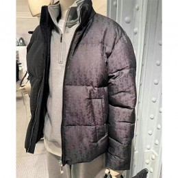 [홍콩명품,Christian Dior] 디올 25SS 로고 오블리크 터틀넥 다운 패딩 자켓 (블랙), BM23864, JL, 레플리카의류,미러급사이트