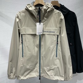 [홍콩명품.MONCLER] 몽클레어 25SS 로고 Grenoble 후드 바람막이 자켓 (베이지), BM23876, JL, 레플리카의류,미러급사이트
