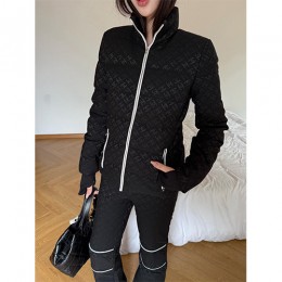 [홍콩명품.CHANEL] 샤넬 25SS 로고 여성 모노그램 다운 패딩 자켓 + 팬츠 바지 상하의 세트 (블랙), BM23893, MC, 레플리카의류,미러급사이트