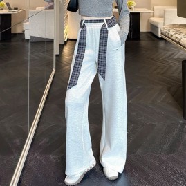 [홍콩명품,MIU MIU] 미우미우 25SS 로고 여성 오버핏 조거 팬츠 바지 (2컬러), BM23910, MC, 레플리카의류,미러급사이트